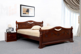 Кровать Людмила 16 орех светлый 1400х2000