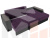 Угловой диван Эмир БС правый угол (Фиолетовый\Черный)