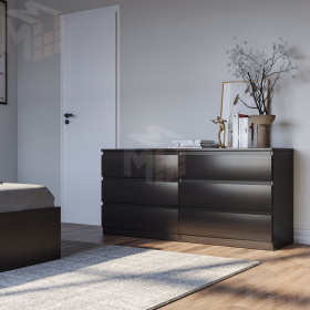 2.05.02.060.5 МАЛЬТА комод 6 ящиков 160х76 Дуб Венге RU