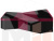 Кухонный угловой диван Дуглас левый угол (Бордовый\Черный)