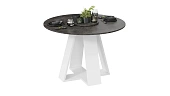 Стол обеденный Райнер Тип 1 Белый, Ателье темный