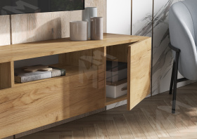 Тумба ТВ Сити (дуб крафт золотой)