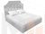 Интерьерная кровать Кантри 160 (Белый)