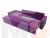 Угловой диван Венеция левый угол (Фиолетовый)