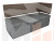 Кухонный прямой диван Стоун с углом (Серый\коричневый)