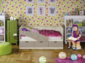 Кровать Бабочки 1,6 МДФ шарли мокко