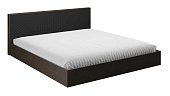 Кровать Копенгаген 1,6 (с настилом) (венге/черный матовый)