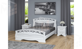 Кровать Грация-1 (140*200) античный белый