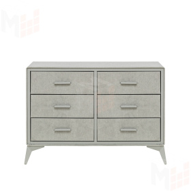 Комод Leset Кассио 6 ящ. (Серый/Серый)