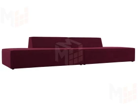 Диван прямой модульный Монс лофт ( Бордовый )