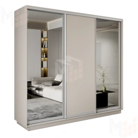 Шкаф-купе Экспресс трио 2 зеркала 1800 (Кашемир)