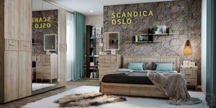 Спальня SCANDICA OSLO  2