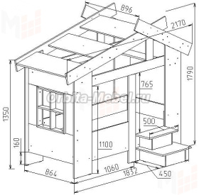 Детская кровать Домик