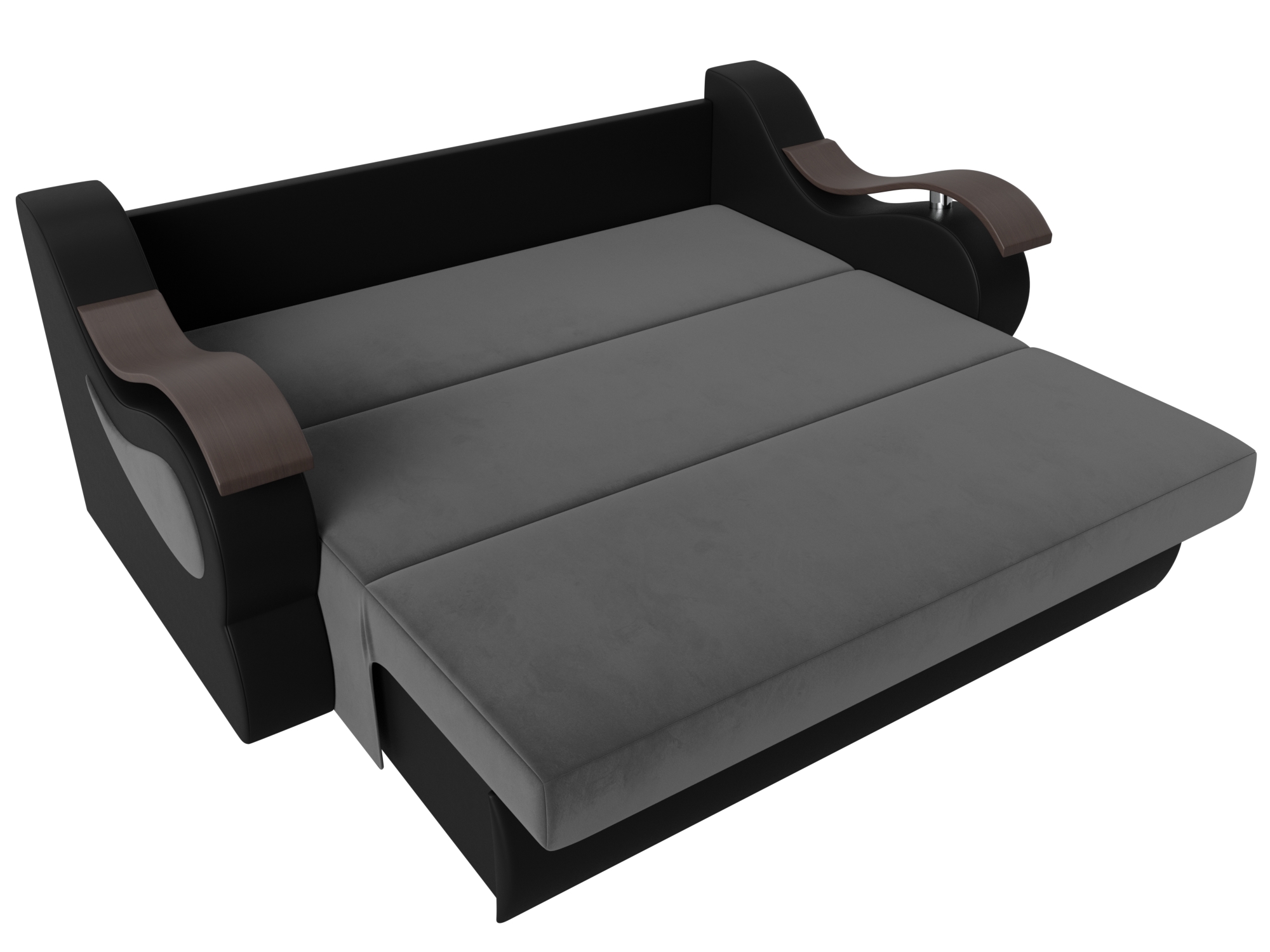 Прямой диван Меркурий 140 (Серый\Черный)