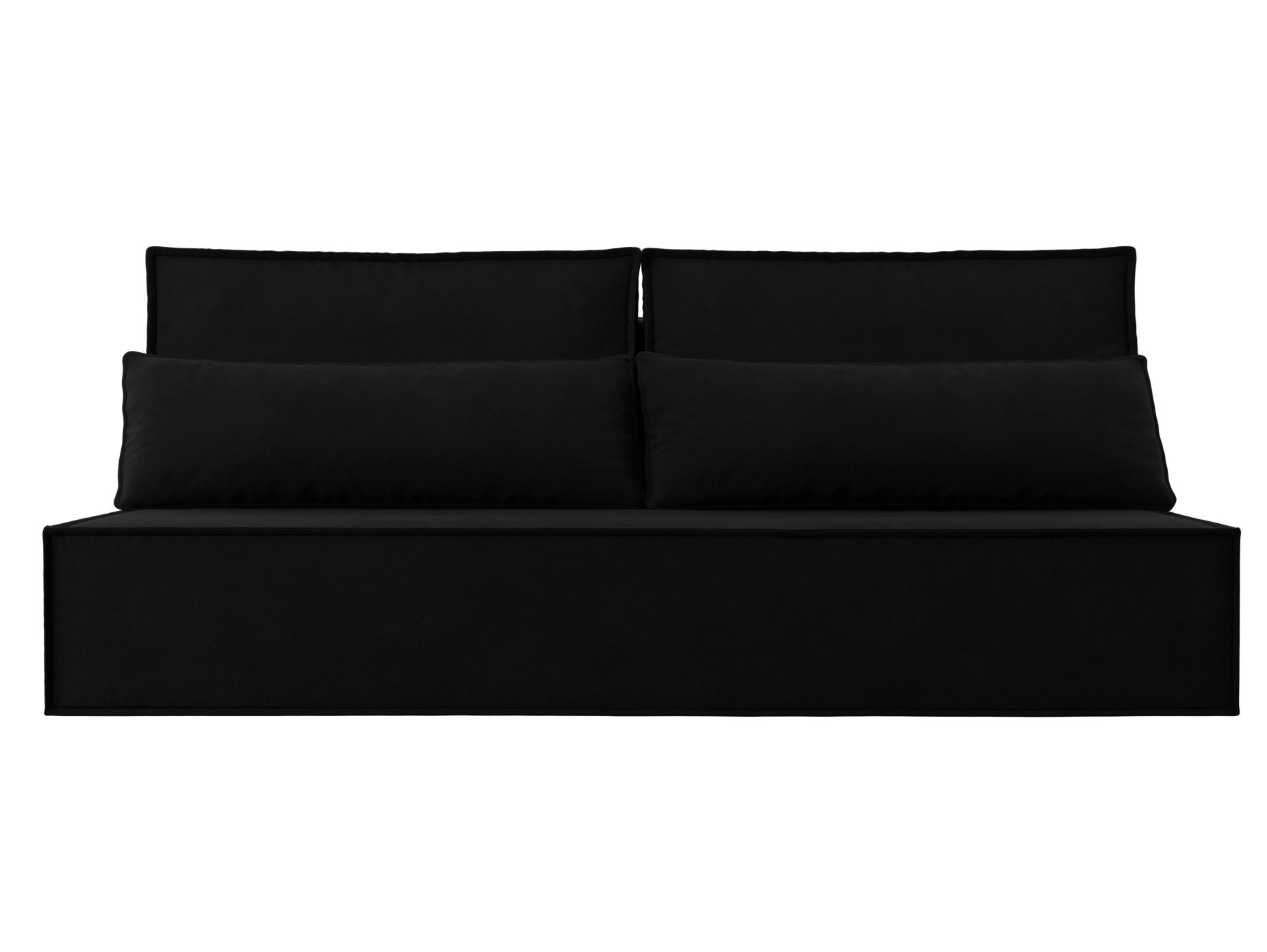 Прямой диван Фабио Лайт (Черный)