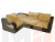 Угловой диван Митчелл левый угол (Желтый\коричневый)